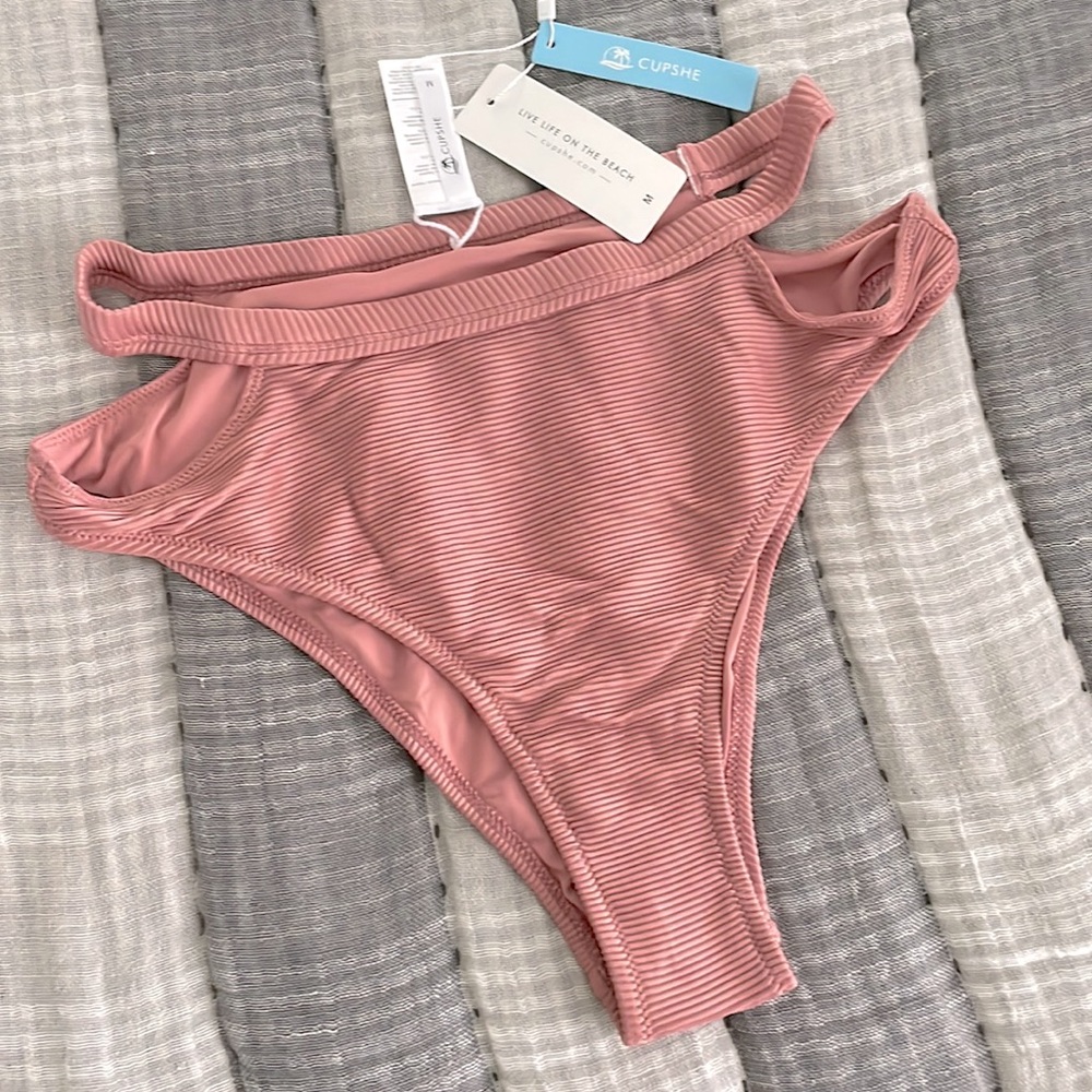 Cupshe Halle High Waisted Bikini Bottoms
